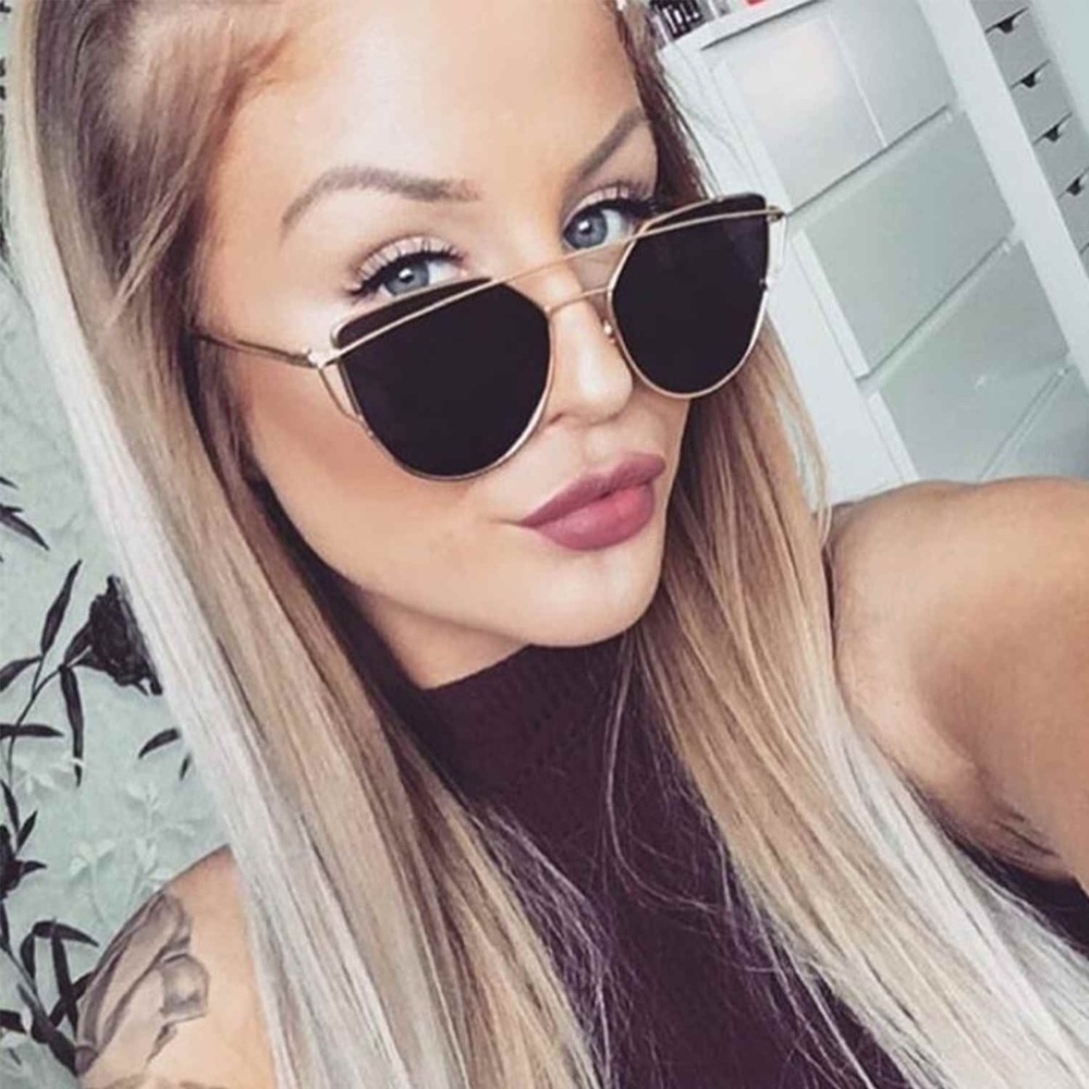 Large Oversized Cat Eye Sunglasses Women Fashion